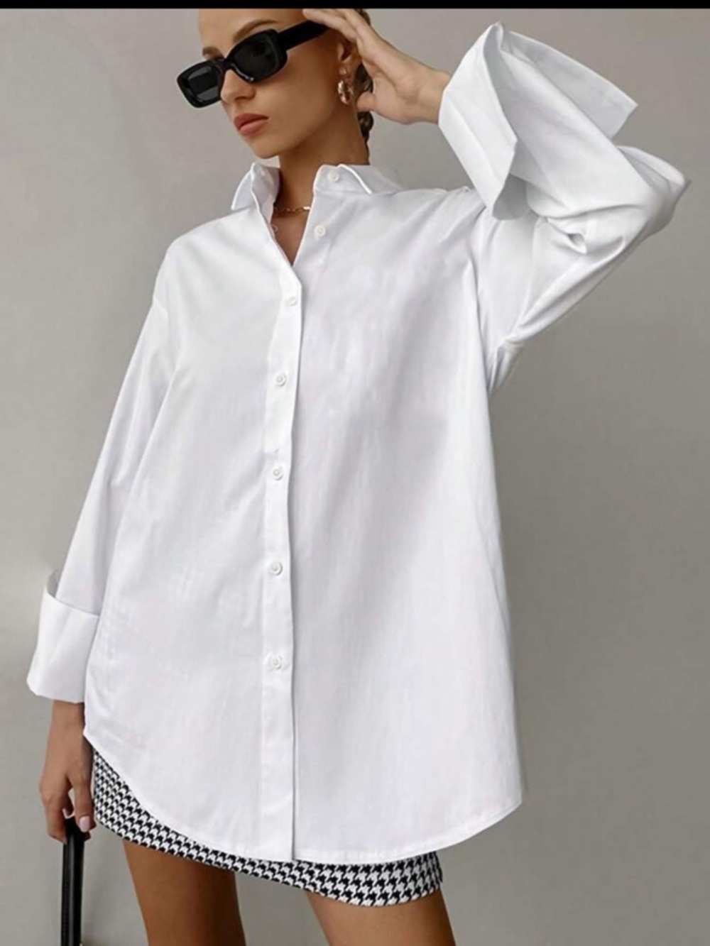 SHEIN Long Sleeve Cuffed Shirt